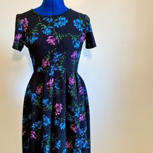 LuLaRoe Floral Amelia Dress - Size: S